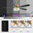 52" 6-Speed Dimmable LED Ceiling Fan with Light and Remote Control, 3 Color Lights, Reversible DC Motor, Double-Sided Wood Blades, 4"/10" Downrods-1019938420