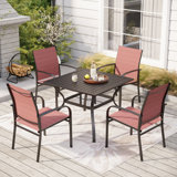 Argyri Square 4 - Person 37" Long Dining Set