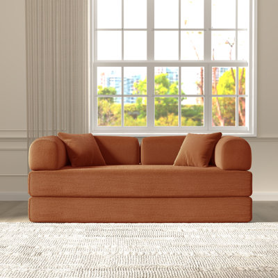Jordan 78.4''Foldable Three Person Sofa Bed