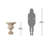 Garden of Versailles Wall Urn Console Table