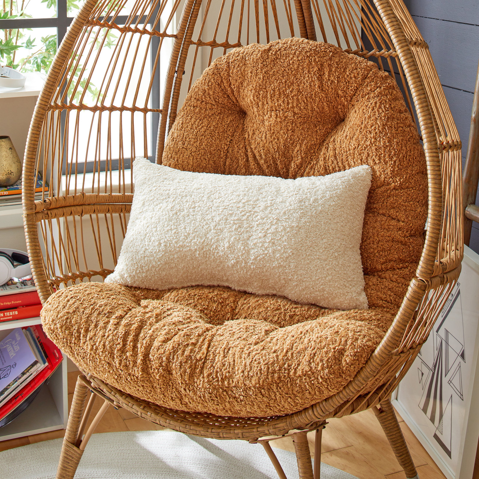 Zhara Lumbar Throw Pillow, Zazzle Quartz, 12" H x 24" W x 6" D