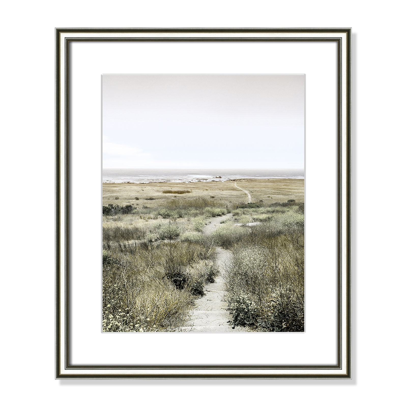 Toscani "Footpath to Paradise" Print, 17.25 W x 20.25 H x 0.88 D, Silver