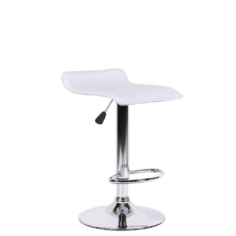 Tabouret tournant à hauteur réglable Houck Spectrum, Blanc
