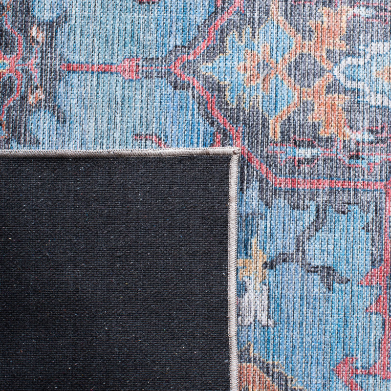 Serapi Elegance Reversible Hand-Knotted Blue & Brown Viscose Area Rug, 5'3" x 7'6"