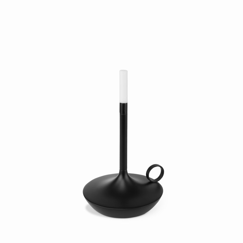 Wick S Black, Black, 6.5" H x 4.7" W x 4.7" D