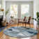 Premium Machine Washable Prisco Blue Rug