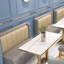 Banc rembourré en similicuir
