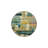 Yellow And Blue Pastel Painted Decorative Washable Carpet-2138763396