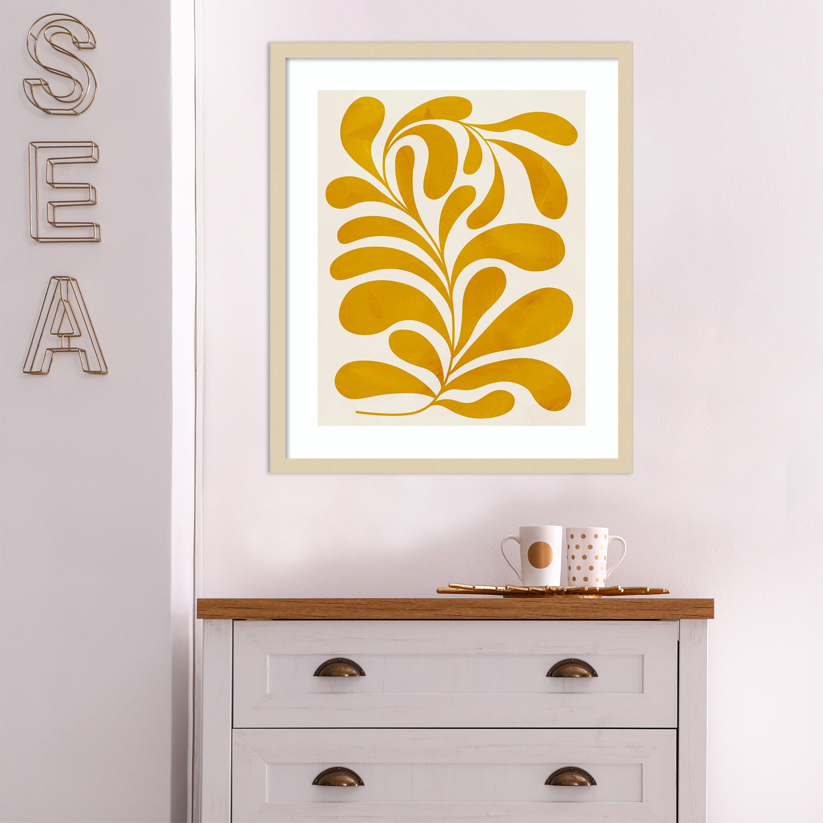 Goldenrod II by Grace Popp, Natural, 25" H x 21" W x 1" D