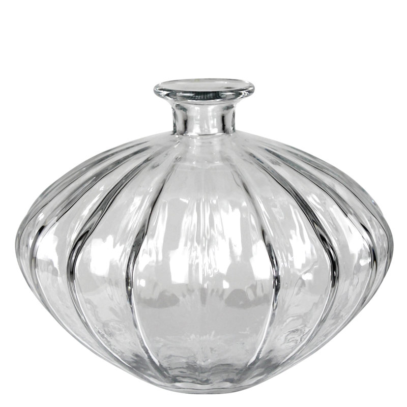 Vase festonné, verre - large