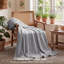 Jeté de lit en flanelle pour fille, couverture douce et confortable 300 GSM pour dortoir et décoration intérieure, gris clair, cadeau toutes saisons-116397923-116397902
