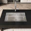 Évier encastrable 30 po x 19 po en acier inoxydable avec rebord gris nano pour casseroles et poêles 19
