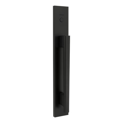 Caerus Dummy Cylinder Handleset in Matte Black