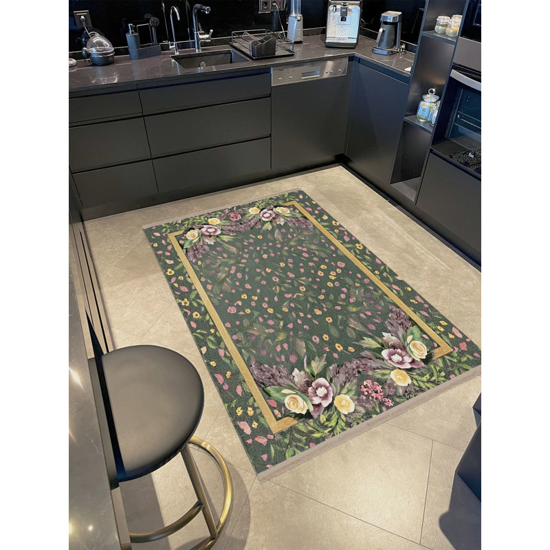 Tapis décoratif moderne à motif tissé pastel Rio, Tapis de couloir 2 pi 5,53 po x 4 pi 11,06 po