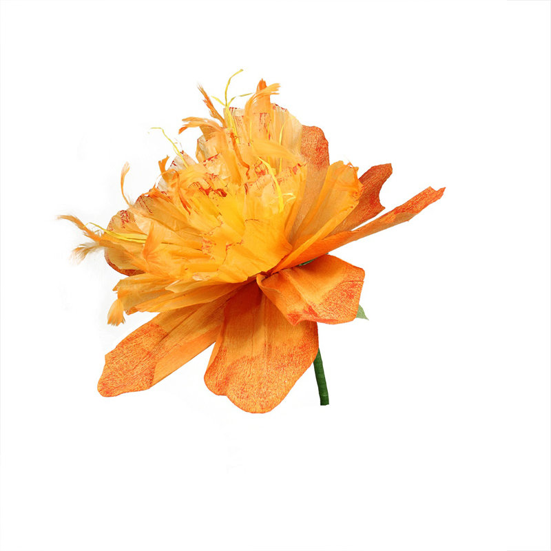 Tige artisanale 26 po orange et vert