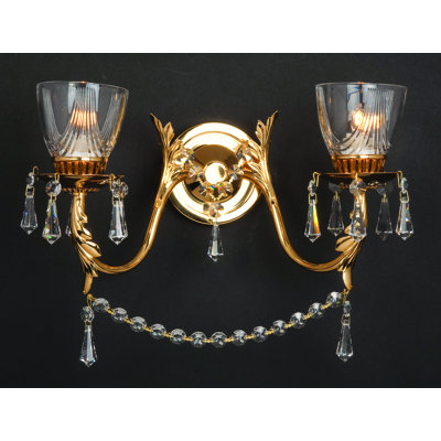 Queen"s Steel Candle Wall Light