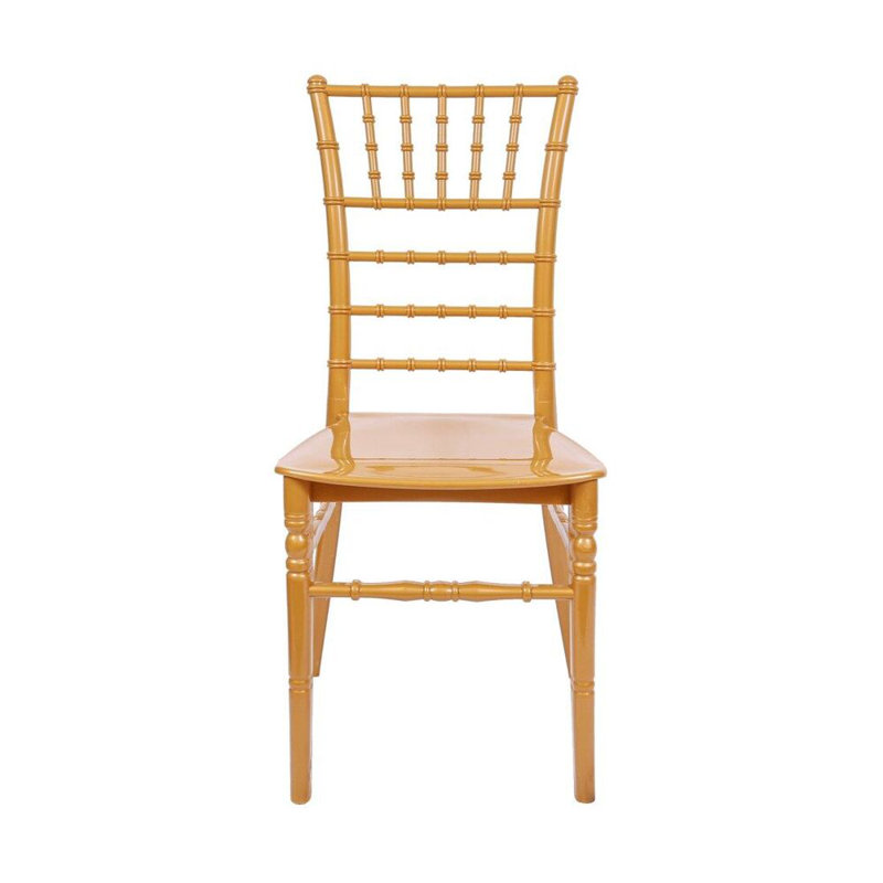 BasicResin Chiavari Chair, 2 Chair Bundle by Chivari, Gold