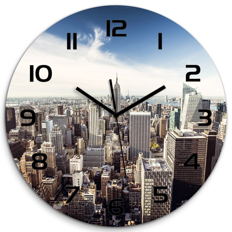 Jhordan Glass Wall Clock
