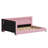 Smart Upholstered Low-Profile Bed with Connected USB Hub and Decorative Light Belt-352118503