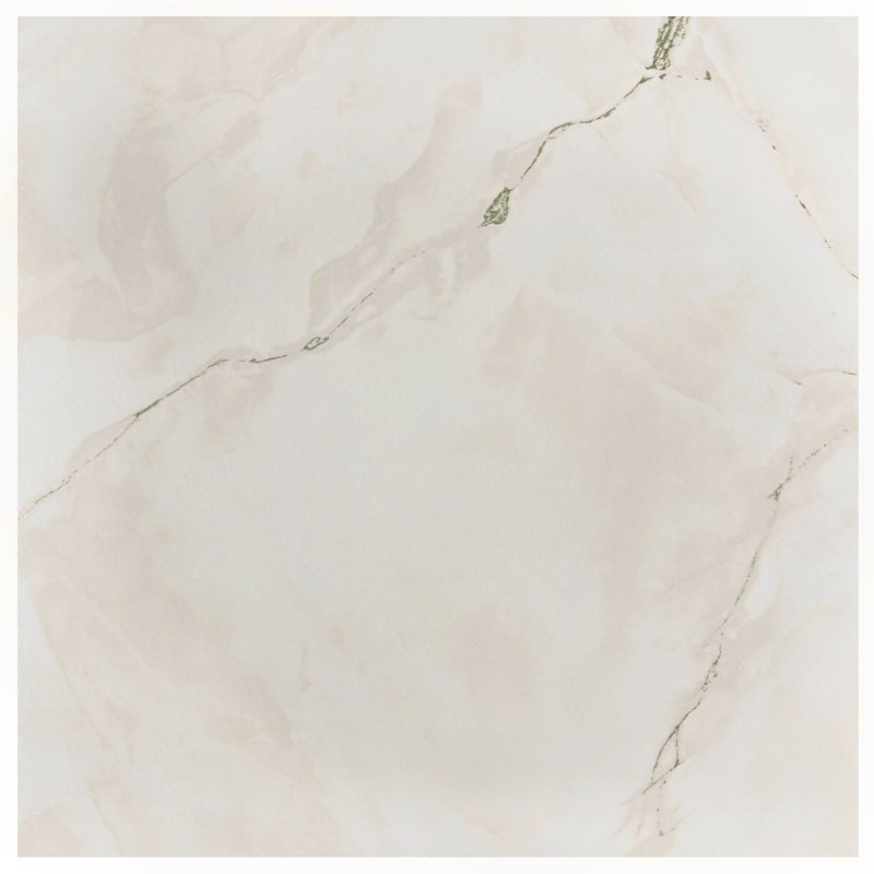 Carreau de vinyle 12 po x 12 po x 1,2 mm Sterling, Blanc classique / veine grise