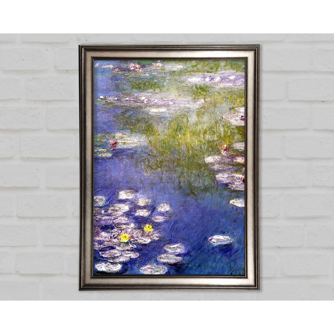 Monet Nympheas in Giverny - Einzelner Bilderrahmen Kunstdrucke