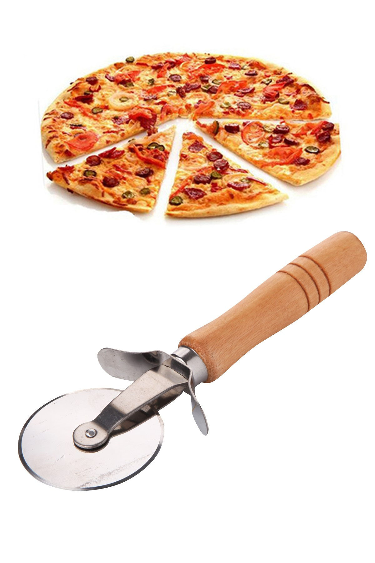 Farberware Professional Stainless Steel Pizza Cutter, 9.37-Inch, Black &  Reviews