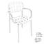 BERGEN Bistro Table Black with 02 KARIN Armchair Petrol Blue-Black Set