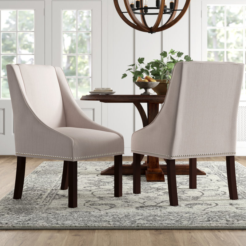 Sorrento 19.7'' H Upholstered Armchair, Espresso, Oyster