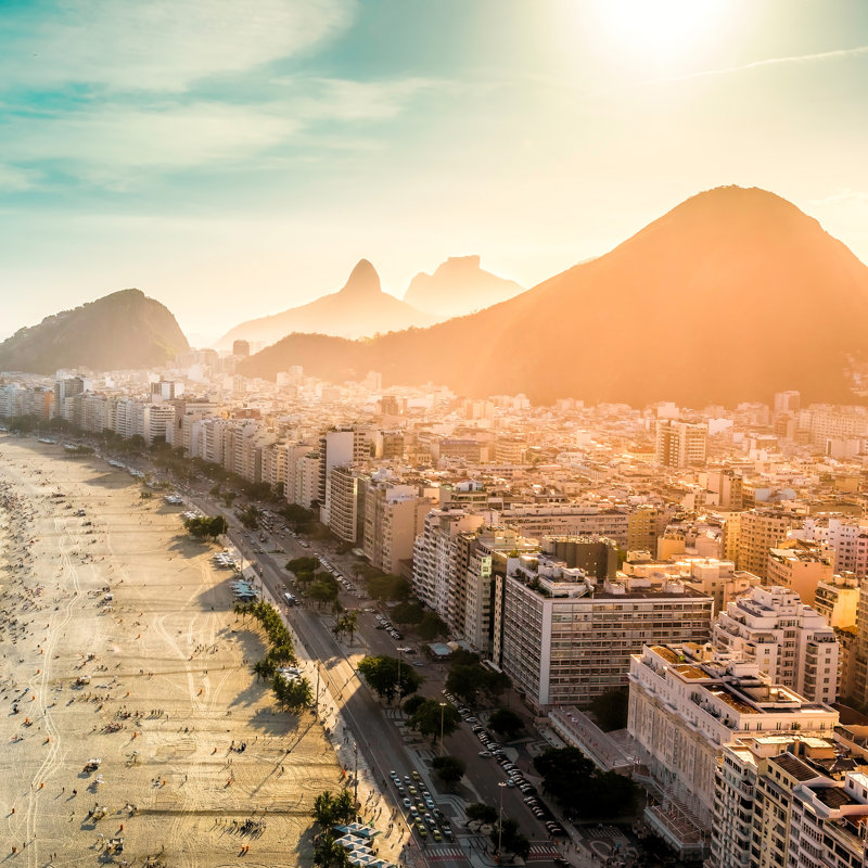 Copacabana Beach by Marchello74 - Wrapped Canvas Print, 122cm H x 122cm W
