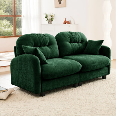 Chenille avec 2 sièges, courbe ergonomique et apparence élégante pour les espaces de vie modernes Matériau 2 po, design, matériau respirant et relaxant
