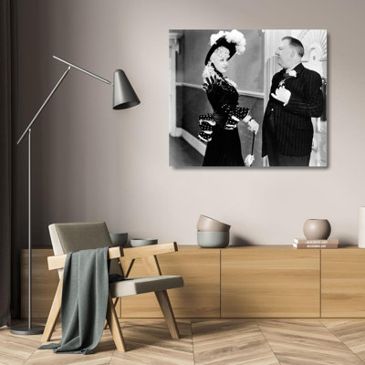Hollywood Photo Archive Gallery Wrapped Canvas Art: My Little Chickadee, Mae West with WC Fields