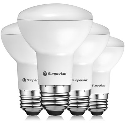 6 watts (50 watts équivalents), DEL BR20, ampoule à intensité variable, lumière du jour (6500K) E26 / base moyenne (standard)