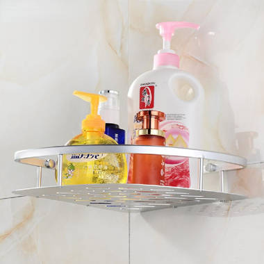 Matthaus 6 Piece Adhesive Shower Shelf Set Rebrilliant