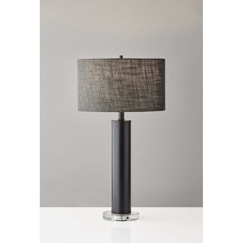 Lampe de table 25,5 po Kluge, Noir, Brun