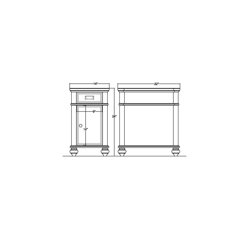 Armoire de chaise à finition pacane