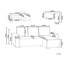 EDANE 3 Seater Fabric Sofa Bed-129392520-129392518