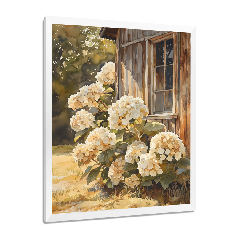 Havener - Floral Canvas Prints, 20" H x 12" W, Single Picture Framed Print, White