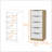 Washington Five Drawer Dresser-1563902808