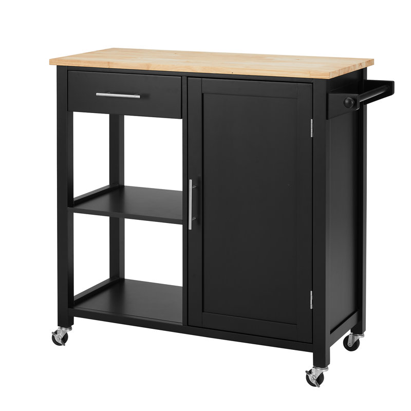 Penka Kitchen Cart, Black