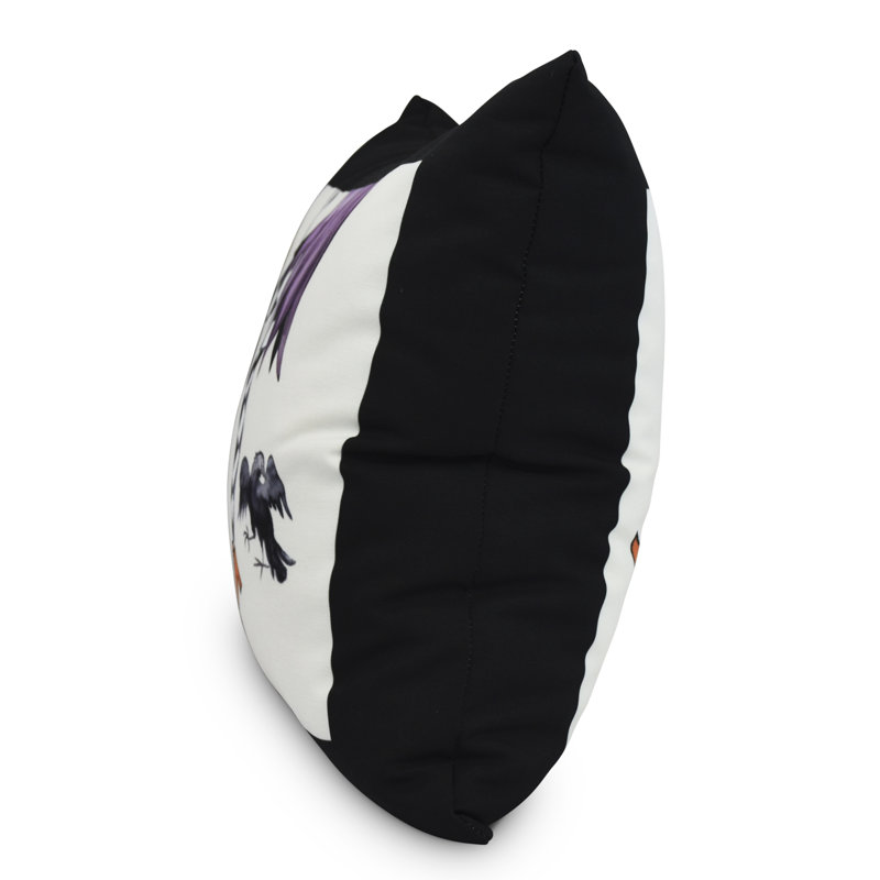 Witches Brew Square Outdoor Pillow, 16" x 16", Cream