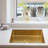 OUKANING Stainless Steel Rectangular Bathroom Sink with Overflow-98540906