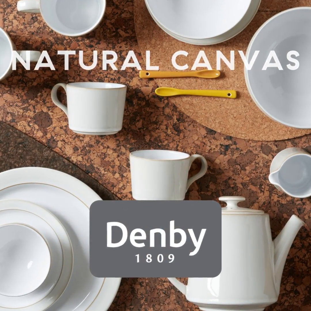Denby Pottery Denby Natural Canvas Textured Dinner Set Buy Denby