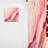 Aires Pink And Gold Enchanted Spills VII - Abstract Curtain - Velvet Room Darkening - 1 panel-772909858