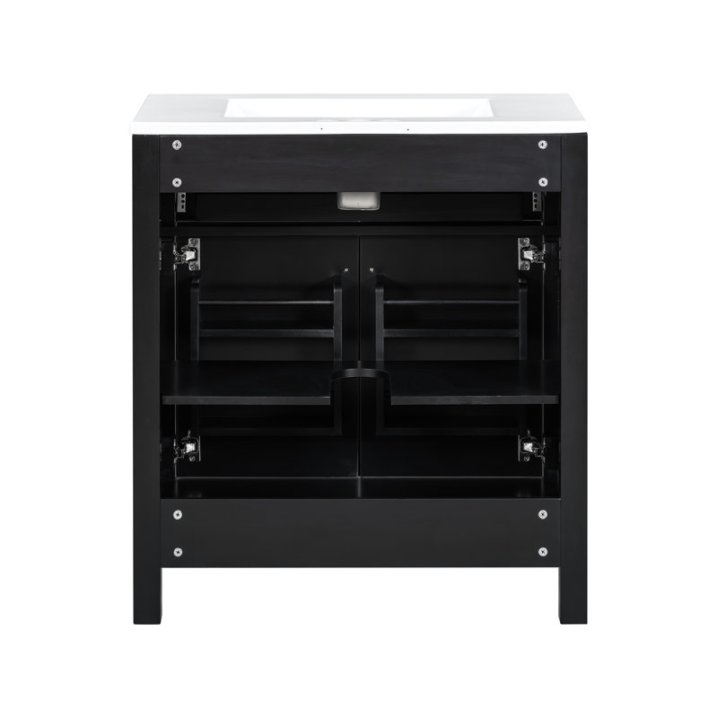 Armoire de salle de bain Woodworth, Noir