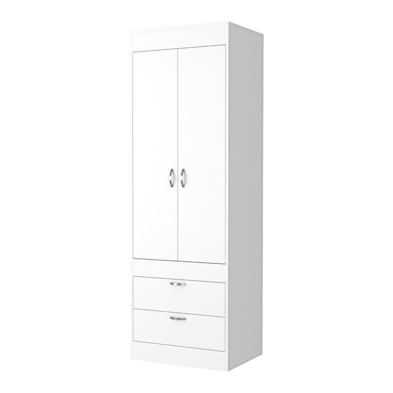 Armoire 2 tiroirs Willow Grove, Blanc