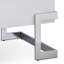 Table basse blanche brillante et chromée avec plateau relevable-72392251