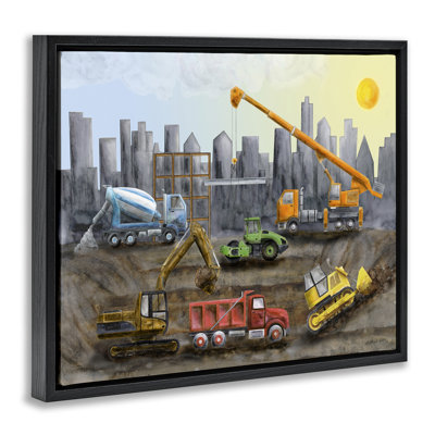  "Construction Camions Skyline" par Brett Blumenthal
