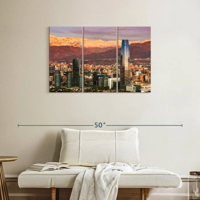 Santiago De Chile, 24" H x 38" W