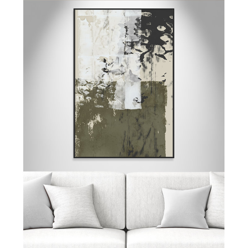 «Reflections In Sage II» par Isabelle Z, H 61,5 po x l 41,5 po, Noir