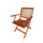Ensemble de salle à manger pliable pour patio, 4 chaises pliantes, intérieur et extérieur universel, teck